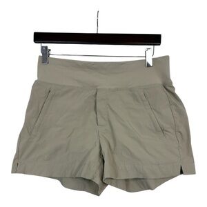Athleta trekki north shorts tan size 8
